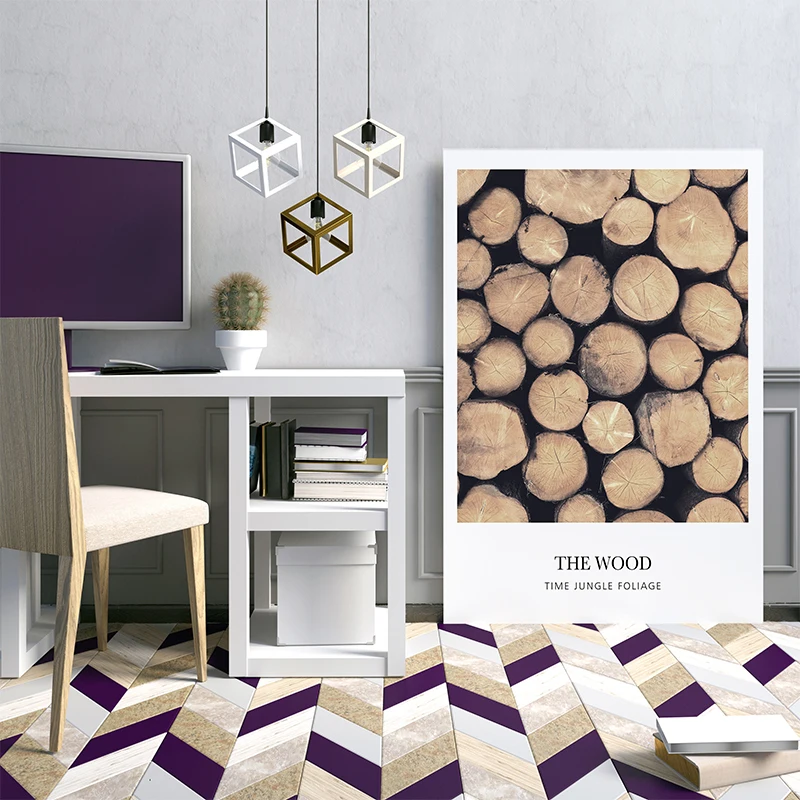 

Scandinavian Scenery Deer Quote Plant Wood Tree Ring Canvas Print Painting Poster Art Wall Picture for Living Room Home Decor