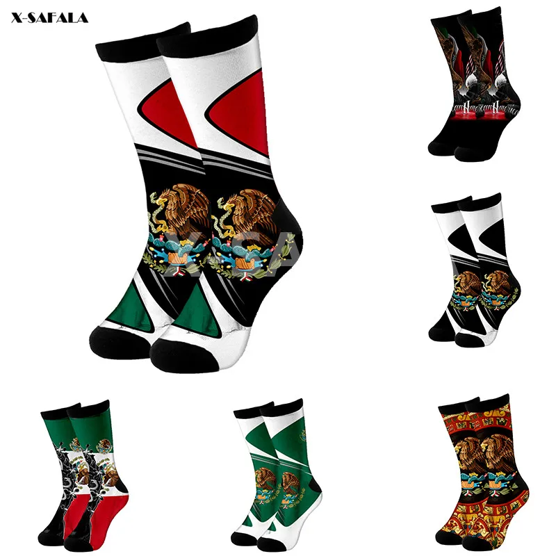 

Mexican Country 3D Fashion Long Socks Cycling Casual High Socks Men Women Cotton Funny Colorful Leg Calf Cotton Novelty Socks