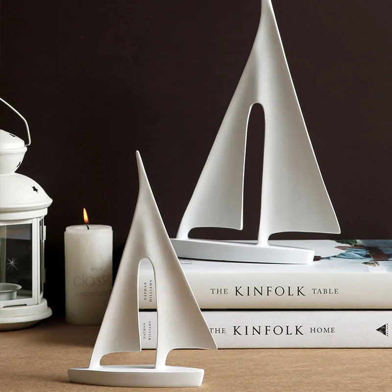 Современная Миниатюрная модель парусной лодки настольное украшение для офиса