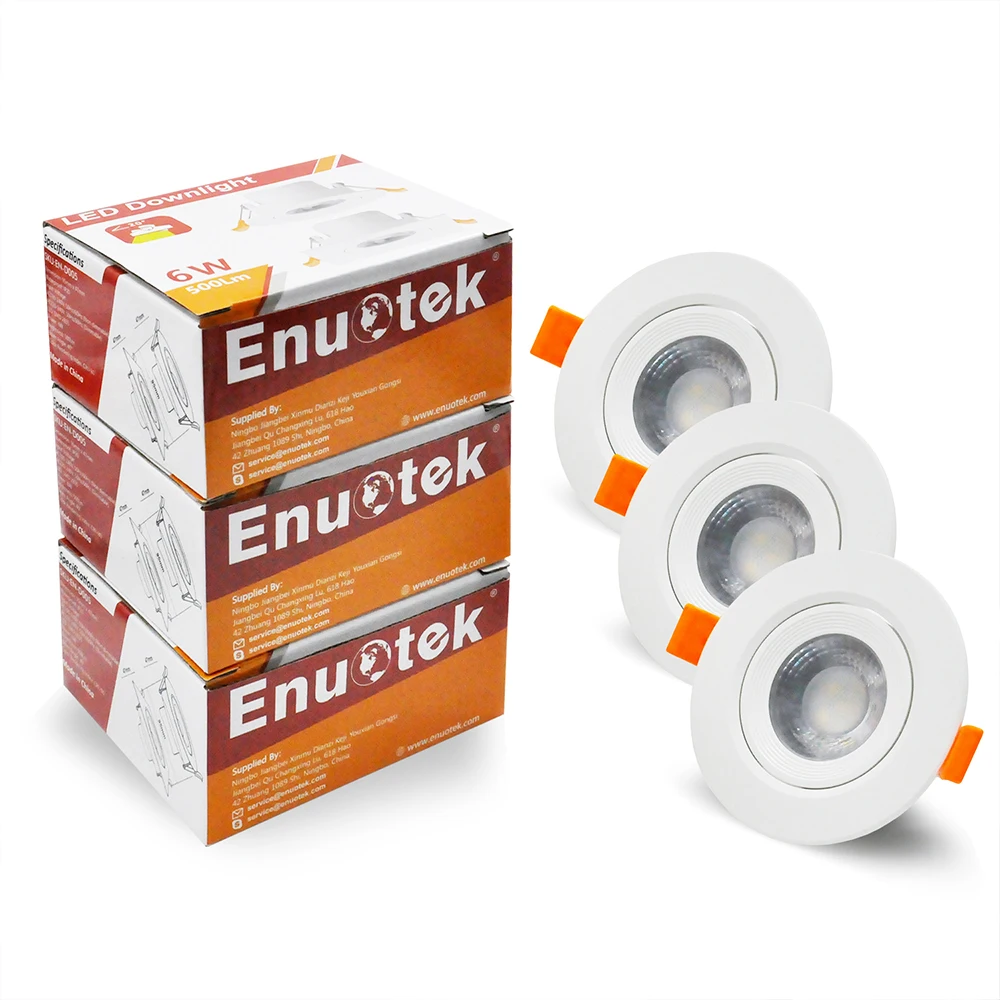 Встраиваемые потолочные светодиодные светильники 6 Вт галогенные Сменные