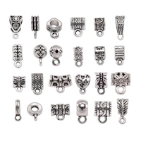 20pcslot antique charm pendants clasps connectors bail beads clips spacer beads pendant for bracelet necklace jewelry making