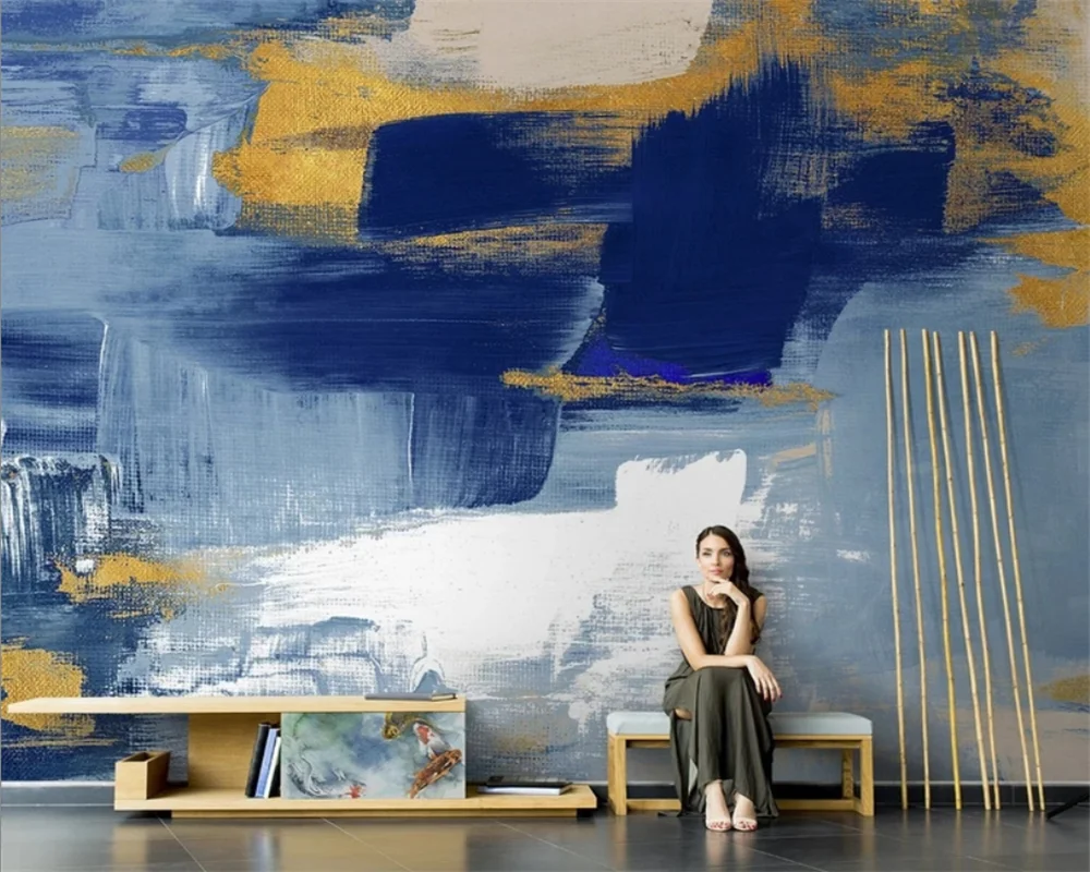 

beibehang Custom Nordic personality abstract graffiti lines living room TV background wallpaper wall papers home decor