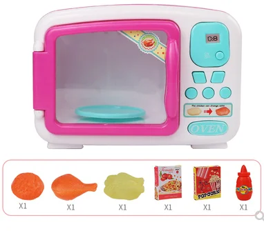 Миниатюрная детская игрушка для ролевых игр милая микроволновая печь