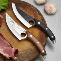 handmade forged butcher knife boning cutter stainless steel meat fish fruit vegetables cleaver kitchen chef chopper