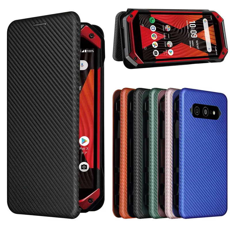 Для Kyocera Torque 5G модные углеродного волокна ПК Жесткий держателя карты Тонкий