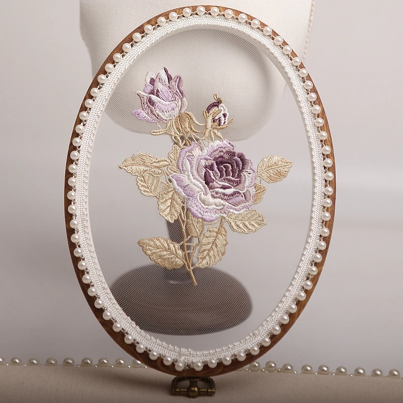 Аппликация для вышивки розы 1 пара украшение одежды свадебное железная наклейка