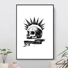 Мистическая череп настенный художественный Декор холст картина, печатный плакат холст картины для гостиной скандинавские Декор для дома