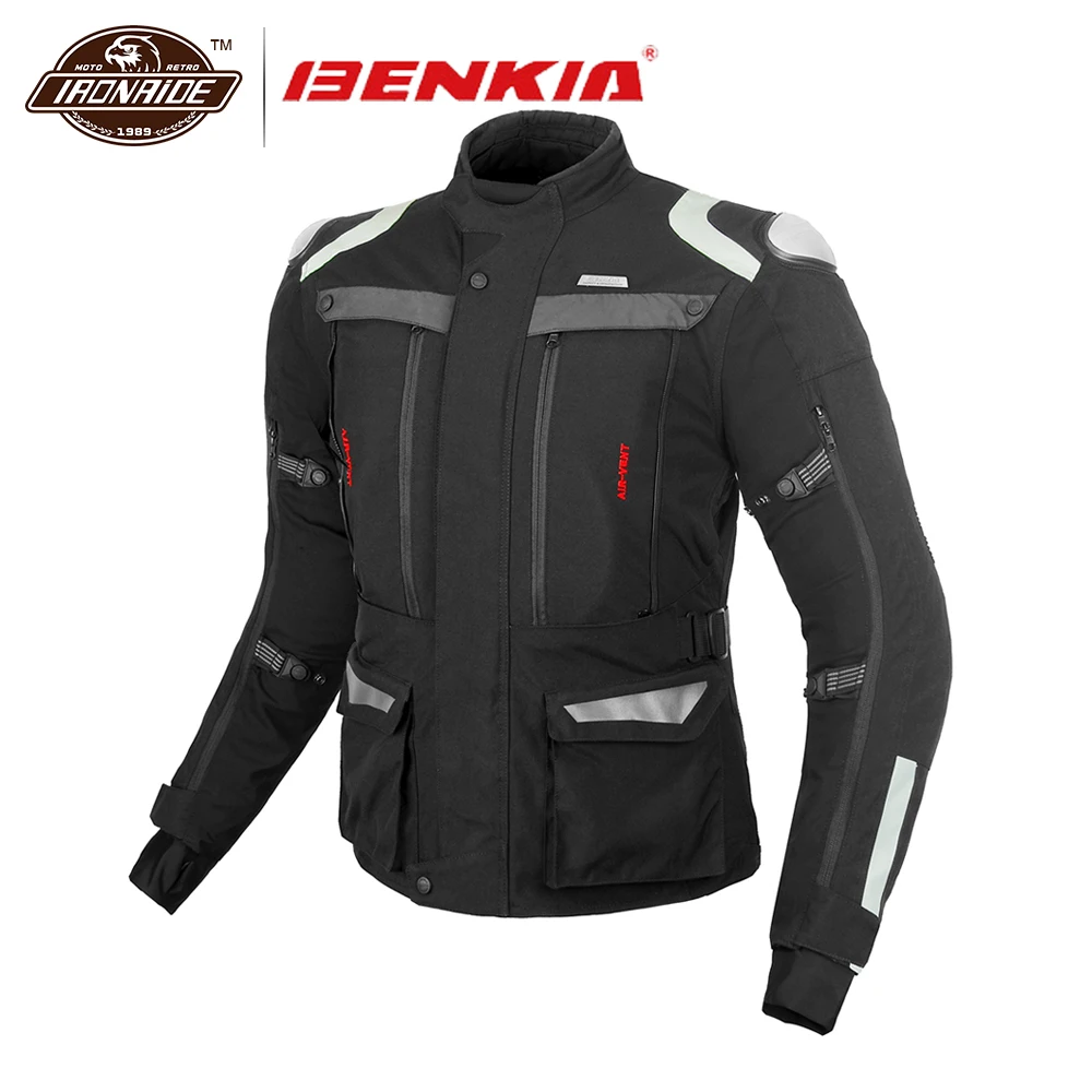 BENKIA мотоциклетная куртка мужская для мотокросса электрическая защита