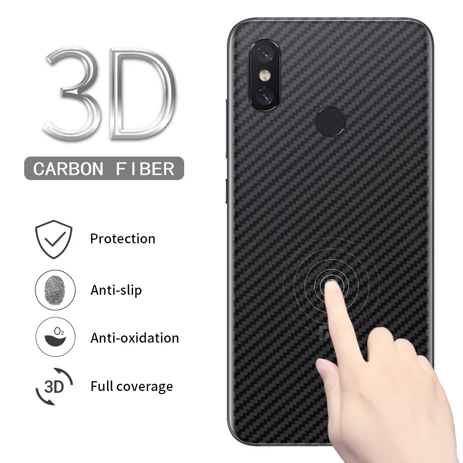 5 шт. задняя пленка для Xiaomi Redmi 7a 6a Note 8 7 6 Pro 3D прозрачная углеволоконная Защитная