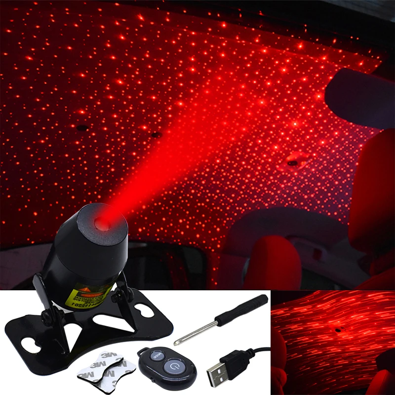 

Автомобиль светодиодный окружающий Звездный светильник Удаленная атмосфера декоративный светильник Интерьер Свет USB DJ внутренняя лампа к...