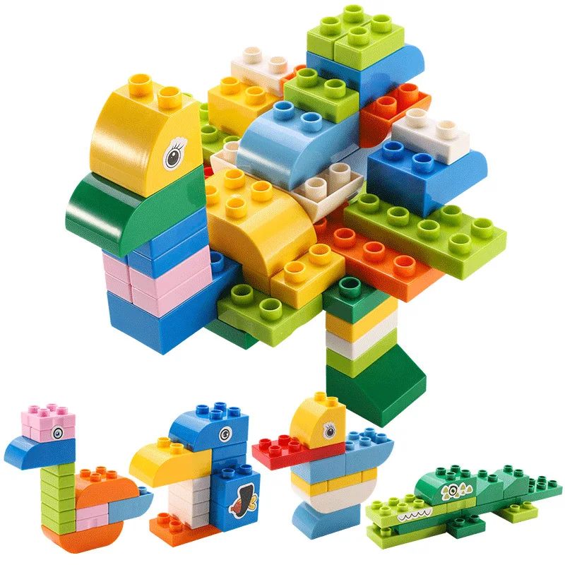 100 шт. большие размеры строительные блоки для животных DIY креативные кирпичи
