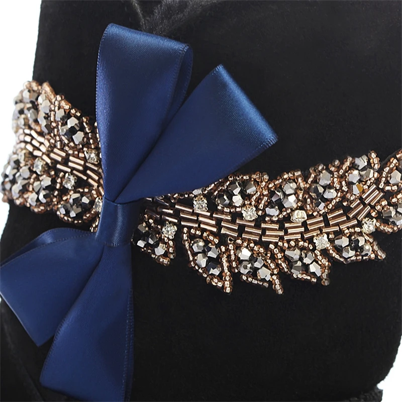 Женские Австралийские кожаные сапоги ручной работы зимние в британском стиле с