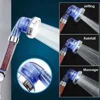 2022 new arrival 3 modes spa shower head high pressure saving water adjustable shower nozzle premium bathroom water filter
