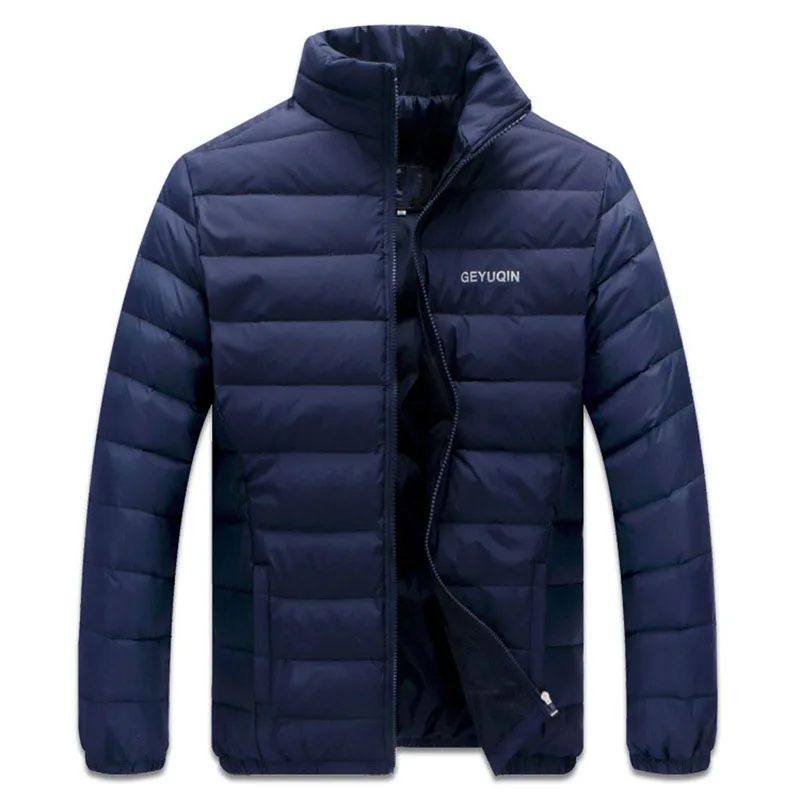 Белые куртки на утином пуху пальто мужские зимние плотные теплые хлопковые парки