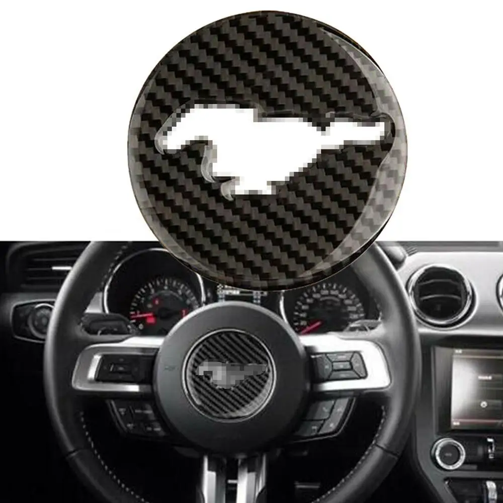 

Carbon Fiber Car interior Trim Cover Sticker For Ford Mustang 2015-2018 2019 Dash Console Gear Shift Panel Decoration Stickers