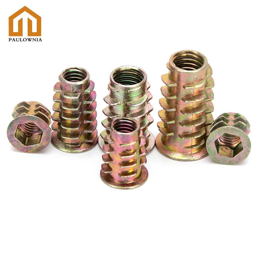 

Цинковый сплав M4 M5 M6 M8 M10 Шестигранная головка гайка деревянная мебель оцинкованные гайки набор в ассортименте S54