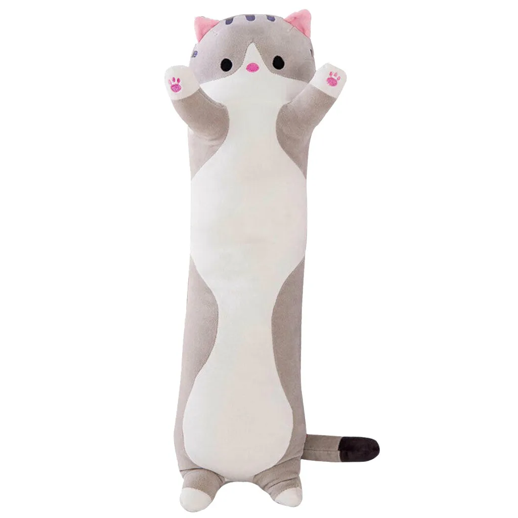 

Long Cotton Cute Cat Doll Plush Toy Lovely Soft Pillow For Children Girls Baby Sleeping Cushion Cartoon Stuffed Dolls For Kids