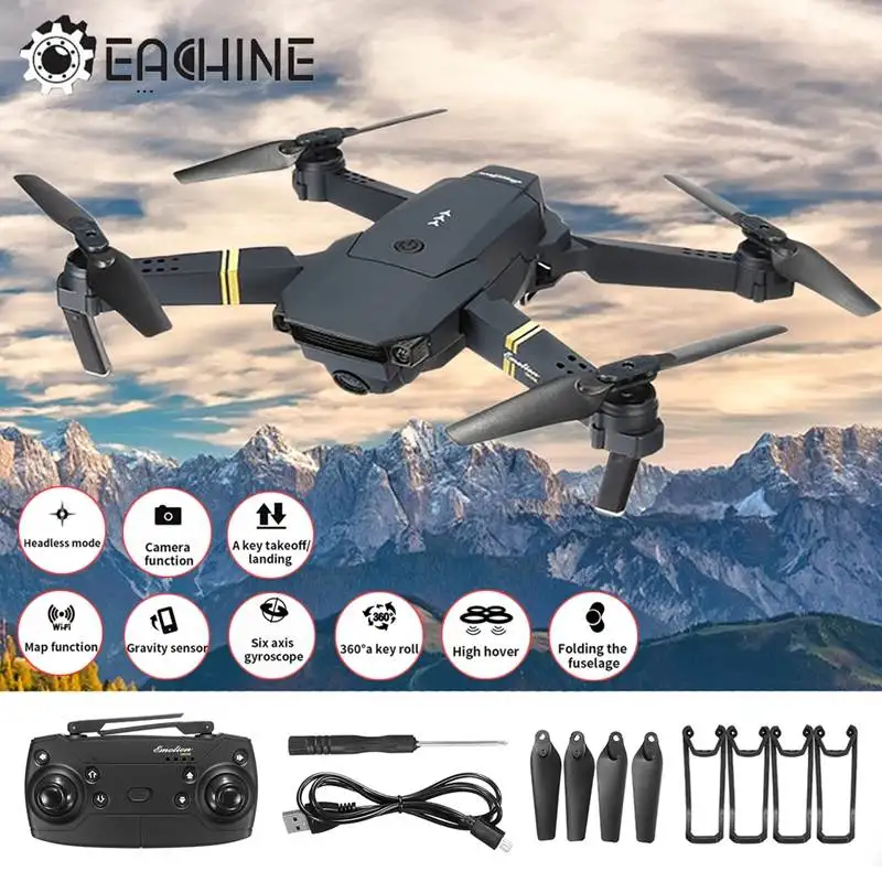 Eachine E58 Дрон 1080P WI FI с видом от первого лица Широкий формат HD Камера дроны высокое