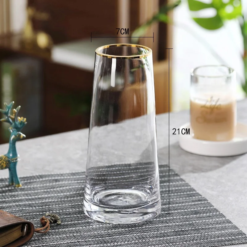 

Nordic Vases Flowers Glass Crystal Modern Home Minimalist Aesthetic Vase Decoration Living Room Decoration Home Decor BC50HP