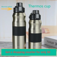 500ml680ml double stainless steel sport vacuum flask portable outdoor climbing thermal bottle tea insulation cup with lid
