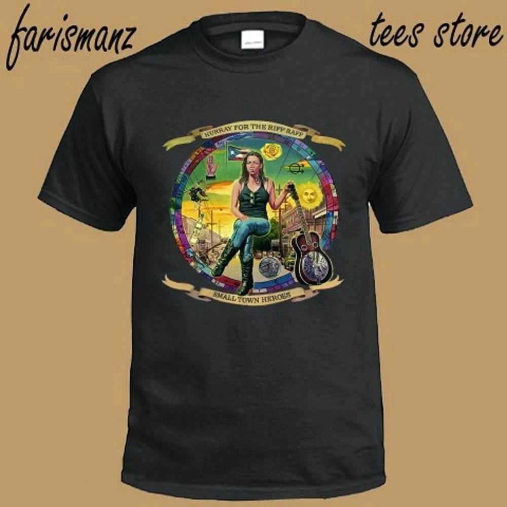 Черная футболка с героями мультфильма маленький город|Мужские футболки| |