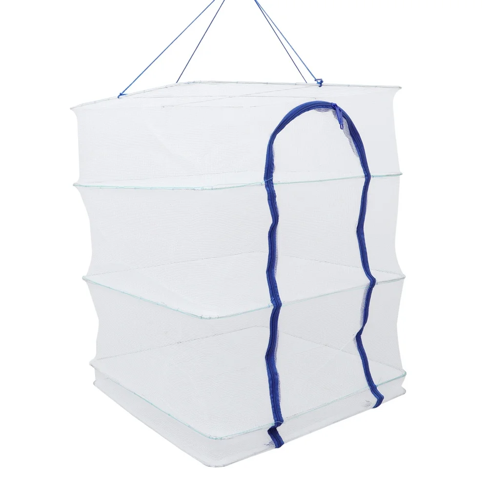 

1pc 3-layer Drying Net Folding Fish Dry Rack Mesh Vegetable Drying Net