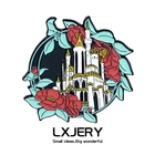 LXJERY значок в виде замка на рюкзак, забавная брошь на булавке для одежды, брошь для женщин и девушек, школьный портфель