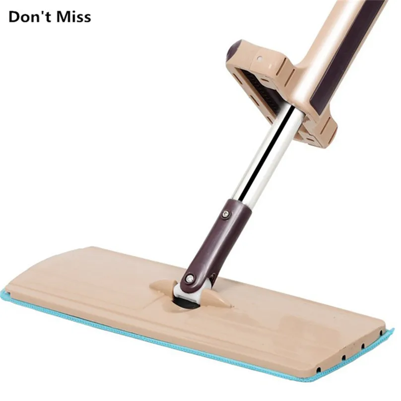 

Плоская швабра с ручкой из нержавеющей стали для мытья дома и офиса