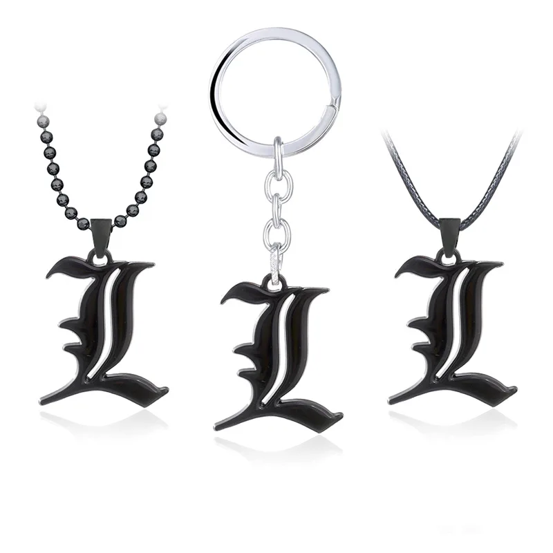 Ожерелья из аниме тетрадь смерти подвески черного металла с брелоком рюком юку