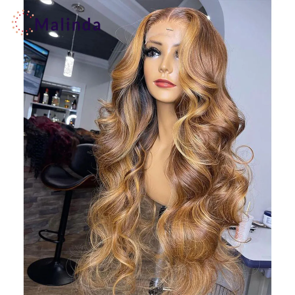 

Парики на шнуровке спереди, человеческие волосы, волнистые волосы для чернокожих женщин, человеческие волосы Омбре, медовый, медовый, светл...