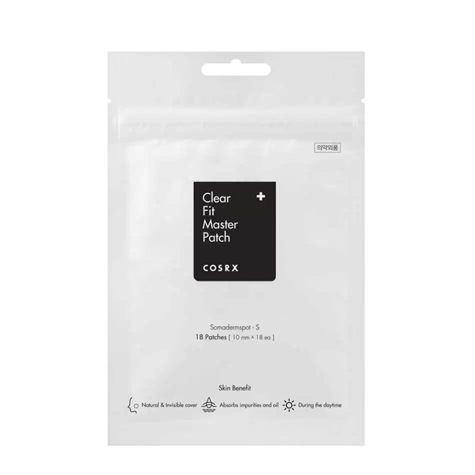 

COSRX Clear Fit Master Patch 18 Patches (1sheet) Korean Acne Treatment Ultra-thin Hydrocolloid Acne Patch Acne Spot Scar Care