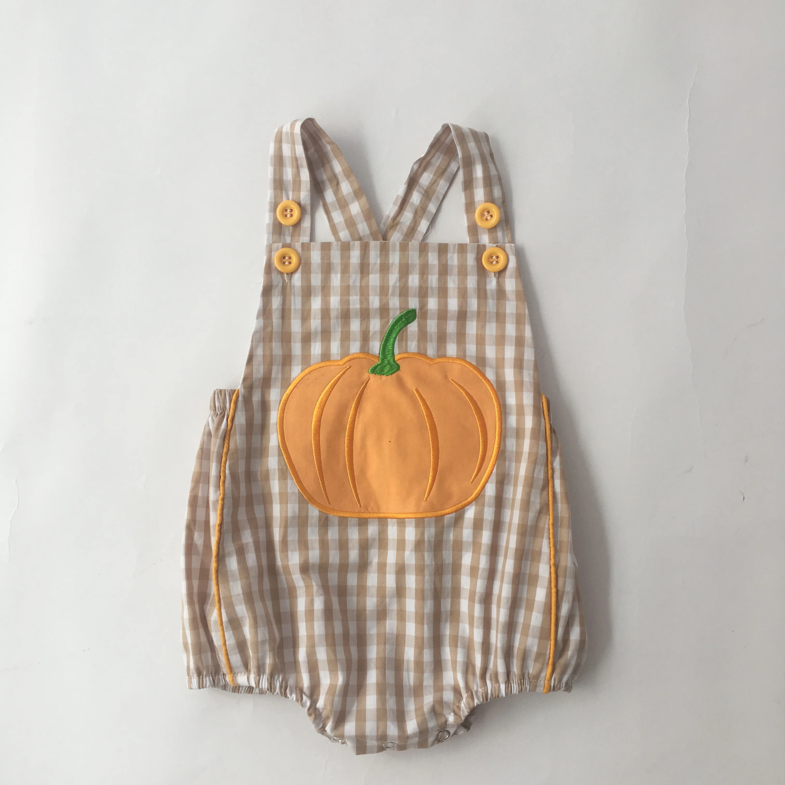 Puresun Боди Одежда для маленьких девочек Хэллоуин оранжевый Тыква вышивка наряд