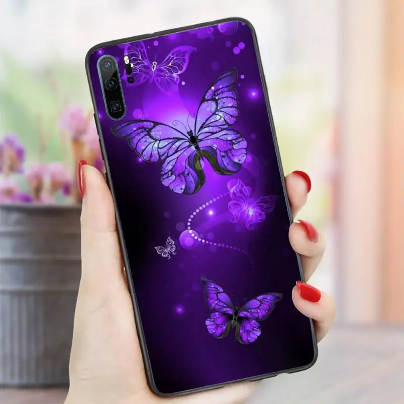 

Flying butterfly color animal Phone Case For Huawei honor Mate P 10 20 30 40 i 9 8 pro x Lite smart 2019 nova 5t