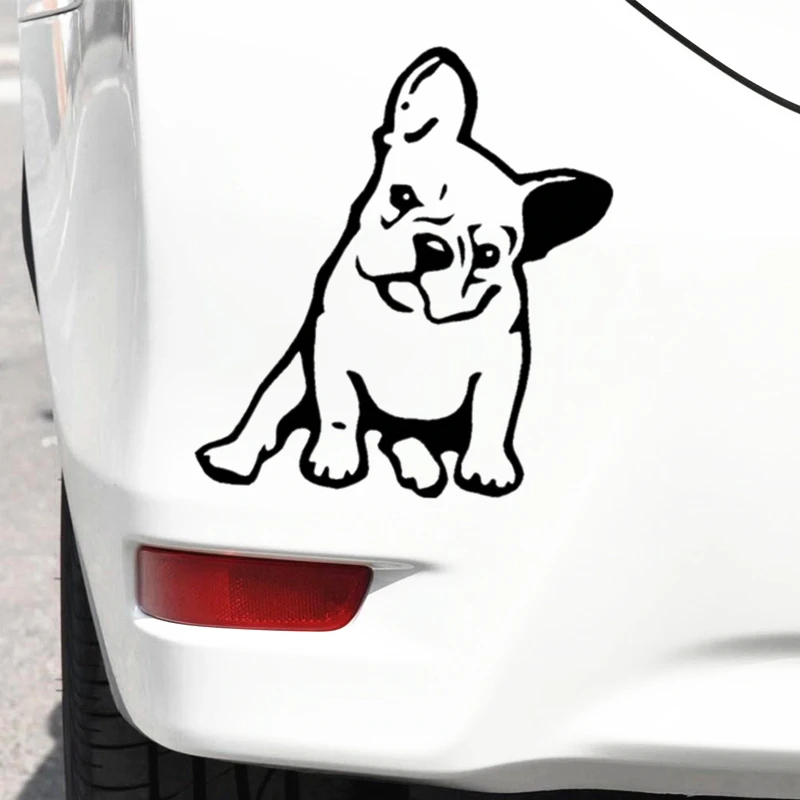 

Car Stickers Dog Bulldog Funny Lovely Creative Decoration Decals For Trunk Windshield Auto Tuning Styling Vinyls D30