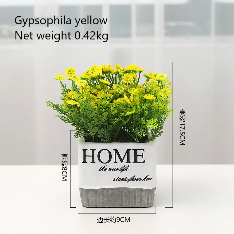 Креативный маленький прозрачный цементный горшок в скандинавском стиле