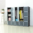 Шкаф-купе с защитой от пыли, 20 кубиков, современная мебель для спальни, общежития, складной шкаф для хранения одежды, Лидер продаж