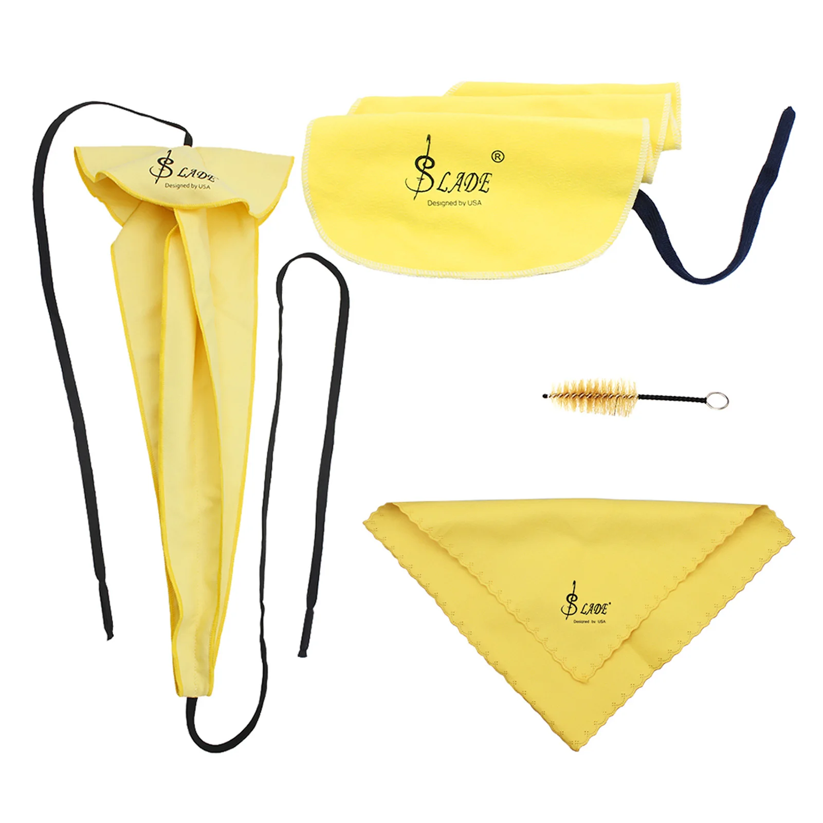 Саксофон саксофон Набор для ухода за зубами 3 шт очищающих салфеток + щетка