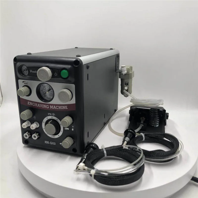 НОВЫЙ Пневматический гравировальный станок 220 В/110 В две ручные инструменты