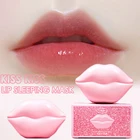 В виде целующих губ маска для сна Ночное сна обслуживание Упакованные салфетки для бальзам для губ розовый губ отбеливающий питательный крем для защиты Уход за губами