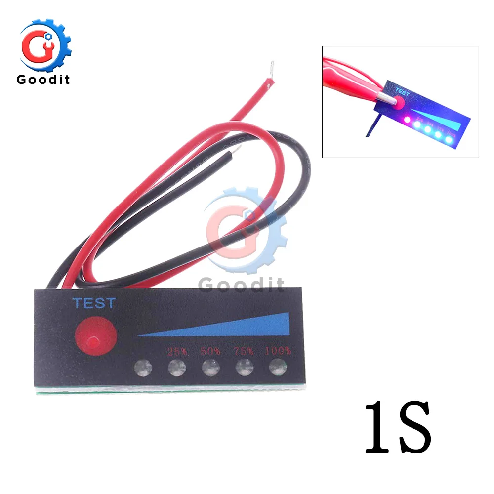 

Индикатор уровня заряда батареи Gaqqee 1S-7S 18650