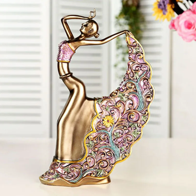 YILUNXI новинка креативная мода простой персонаж танцующая девушка изделия из смолы