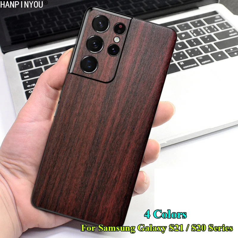 Ультра модная задняя крышка для Samsung Galaxy S21 S10 Plus S10e 3D имитация под дерево защита