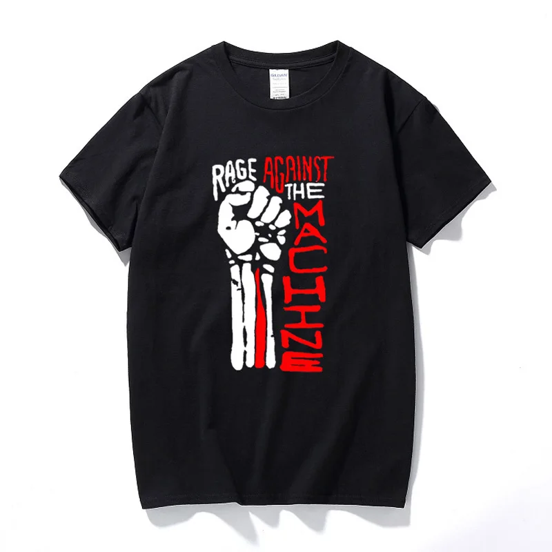 New Fashion Mens Tshirt Rage Against The Machine T shirt For Men Cotton Casual Short Sleeve T-Shirt Tops Tee Homme