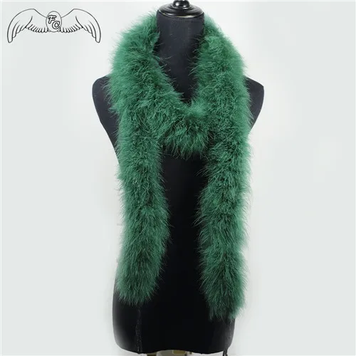 darkish green Высокое качество 40 г толще пушистый Боа Из Перьев Марабу окрашенная Турция поделки из перьев для шоу/Карнавальные костюмы/вечерние боа шаль 18 цветов - Цвет: darkish green