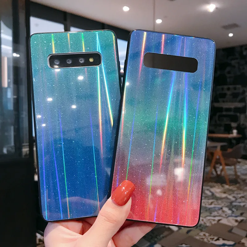 Блестящий чехол с изображением Авроры для Samsung Galaxy S10 Plus S8 S9 S8plus S9plus телефона из