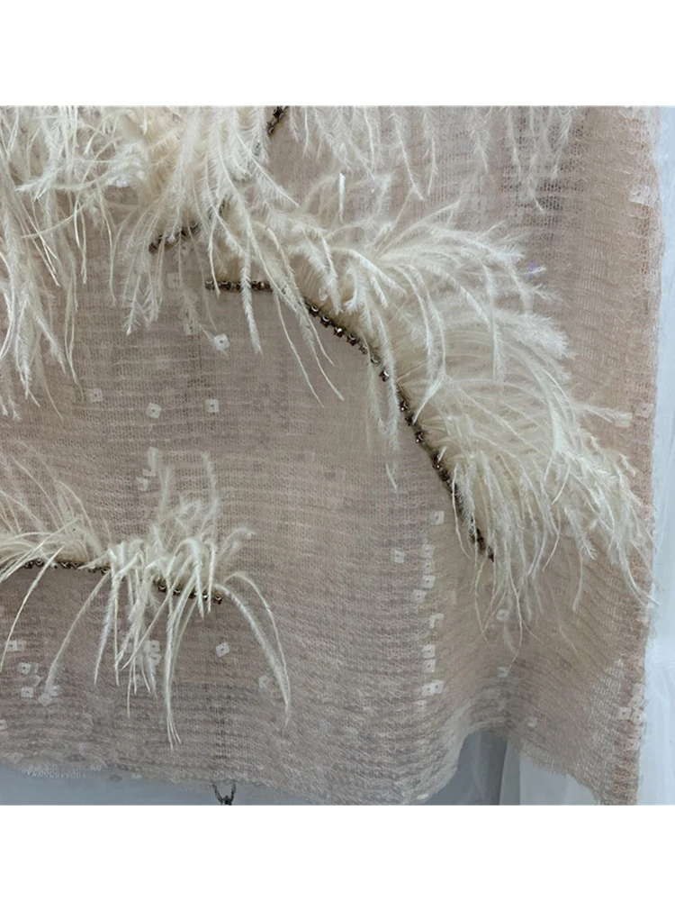 

craft Free shipping heavy beaded tassel women's sequins sexy top vest 2021New high quality fashion wild women's summer top vest