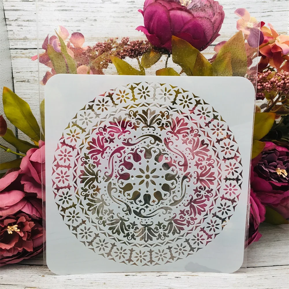 Трафареты Мандала круглые &quotсделай сам&quot декоративные трафареты для рисования