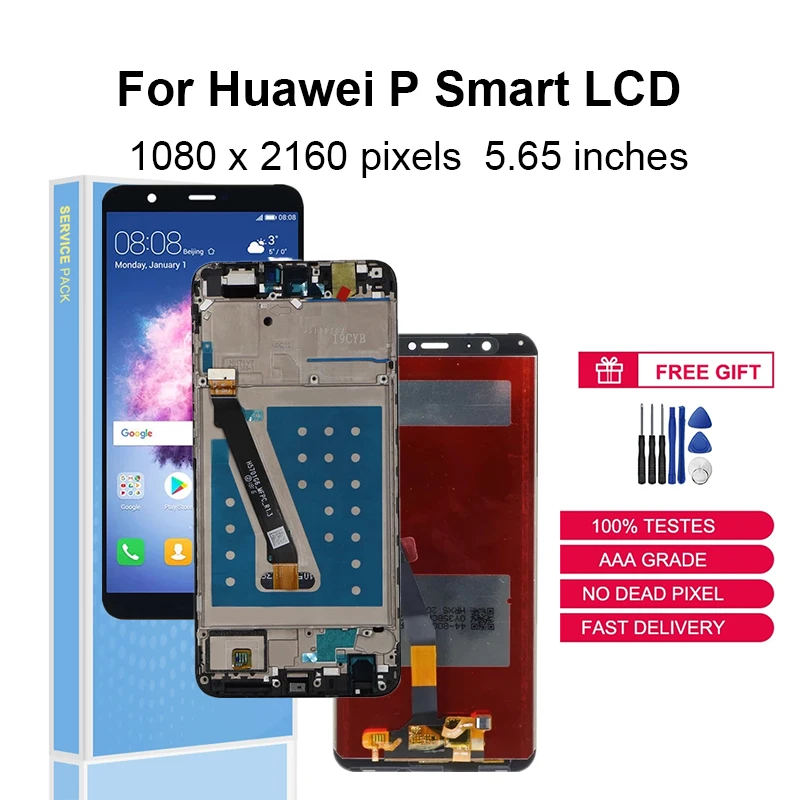 

For Huawei P Smart LCD Display Touch Screen Digitizer For Huawei Enjoy 7S LCD FIG-LX1 LX2 LX3 Replacement Parts With Frame