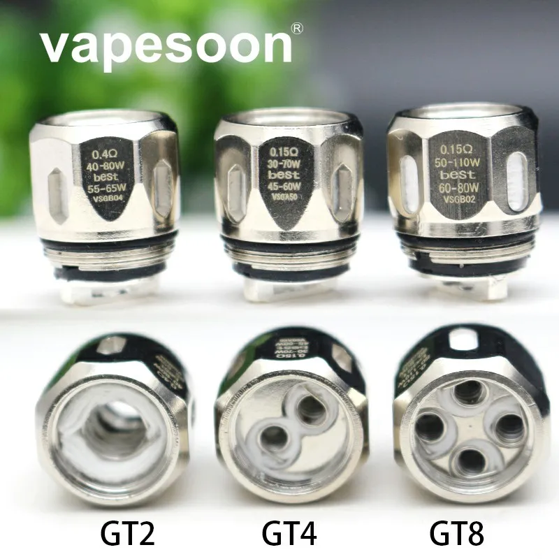 5 шт. GT Cores GT2 GT4 GT6 GT8 сменная катушка Fit NRG Tank NRG SE распылитель Revenger/X/Go Swag Switcher Kit Быстрая