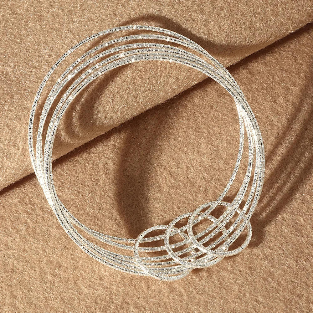 3 шт./компл. набор простых золотых браслетов и смешанных цветов для женщин